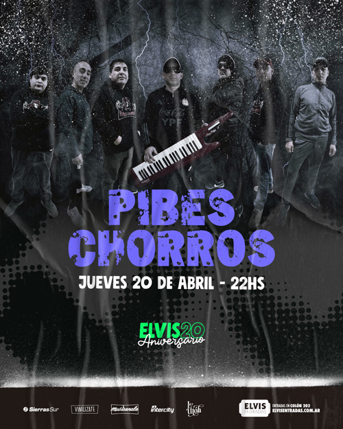 Anúncios da turnê de Los Pibes Chorros 2023 & 2024, notificações, datas,  shows e ingressos - Songkick